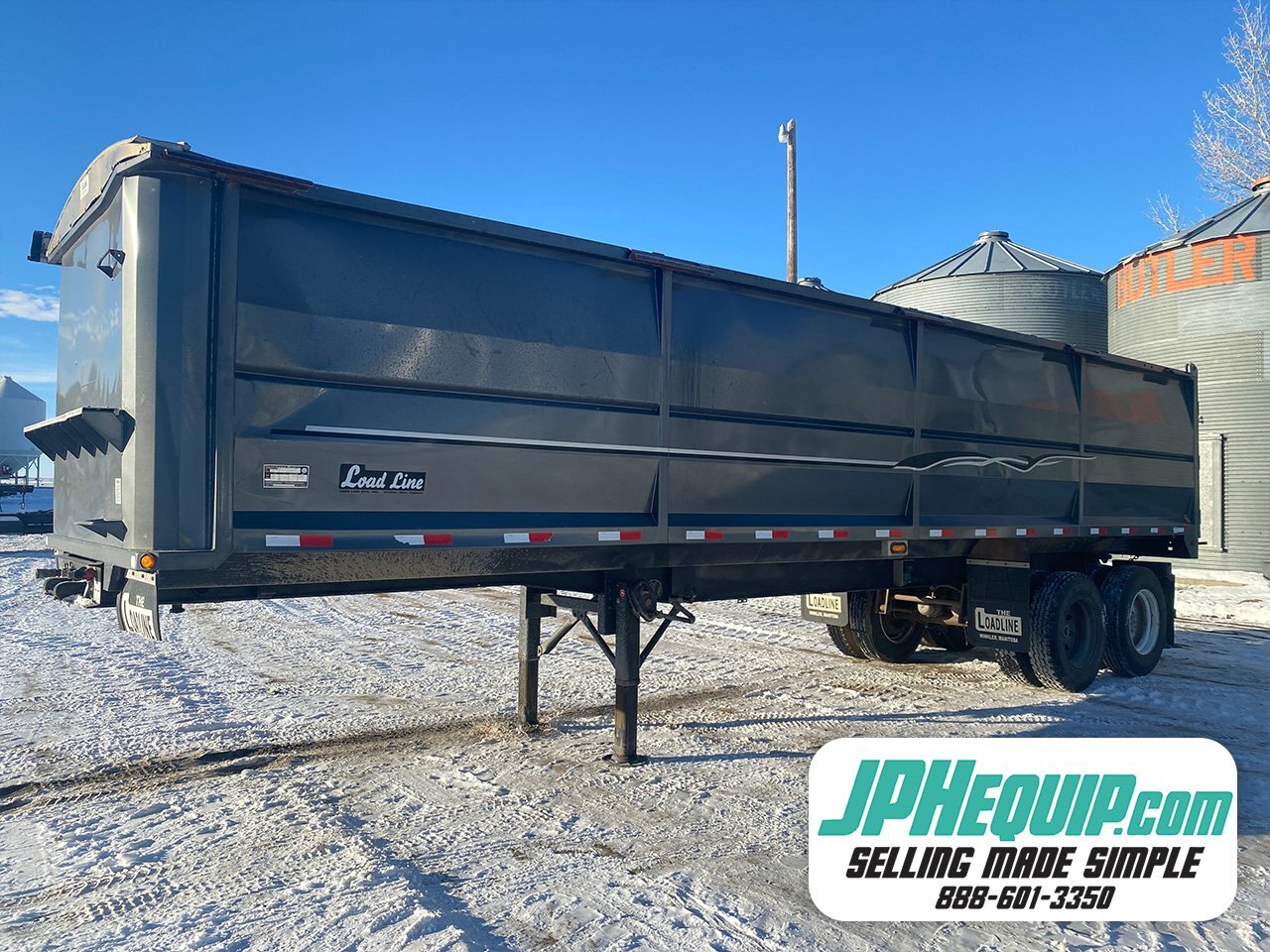 2021 Loadline End Dump Trailer ** Wholesale Unit ** Tandem Axle Grain Trailer #9301 BP