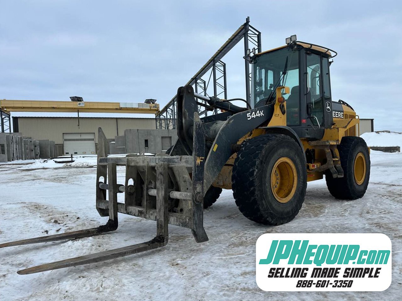 2010 John Deere 544K Wheel Loader with Forks #9311 JA