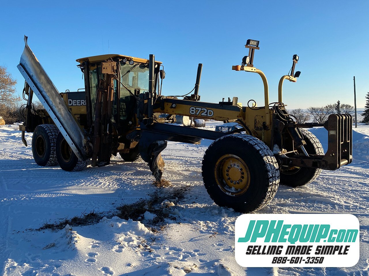 2006 Deere 872D Motor Grader with Snow Wing #9318 BP