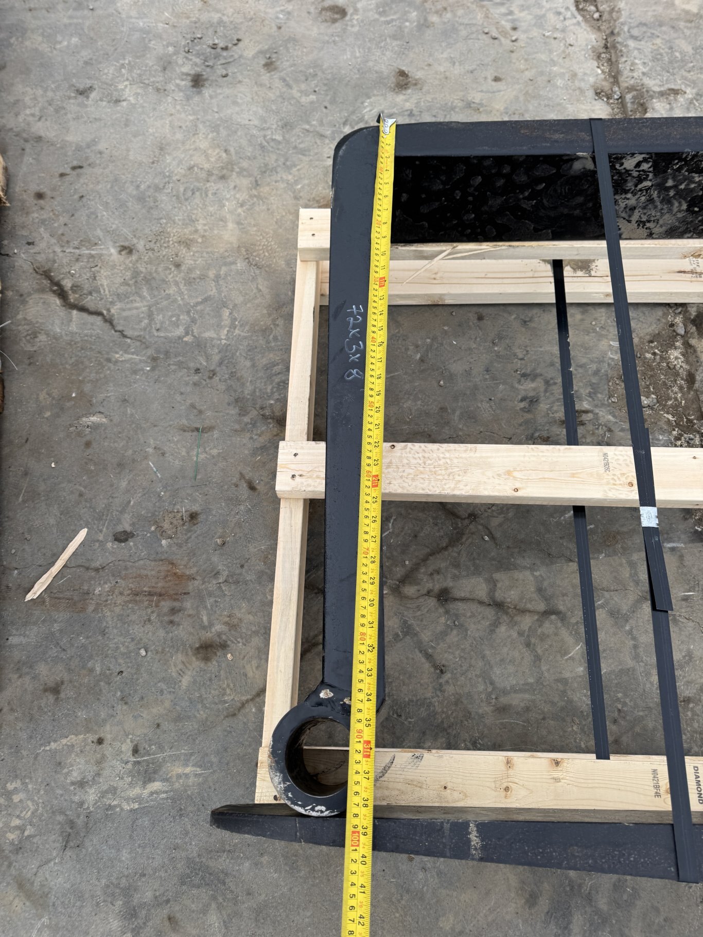 Loose Pallet Forks 72x3x8 Multiple Carriages Available #10388 JPH