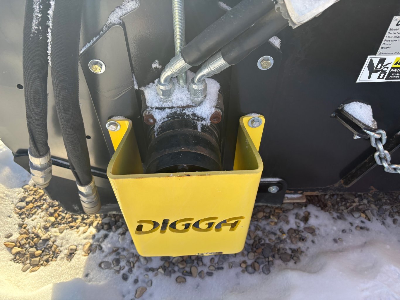 Digga Skid Steer BR 002016 Broom Sweeper #9329 AS