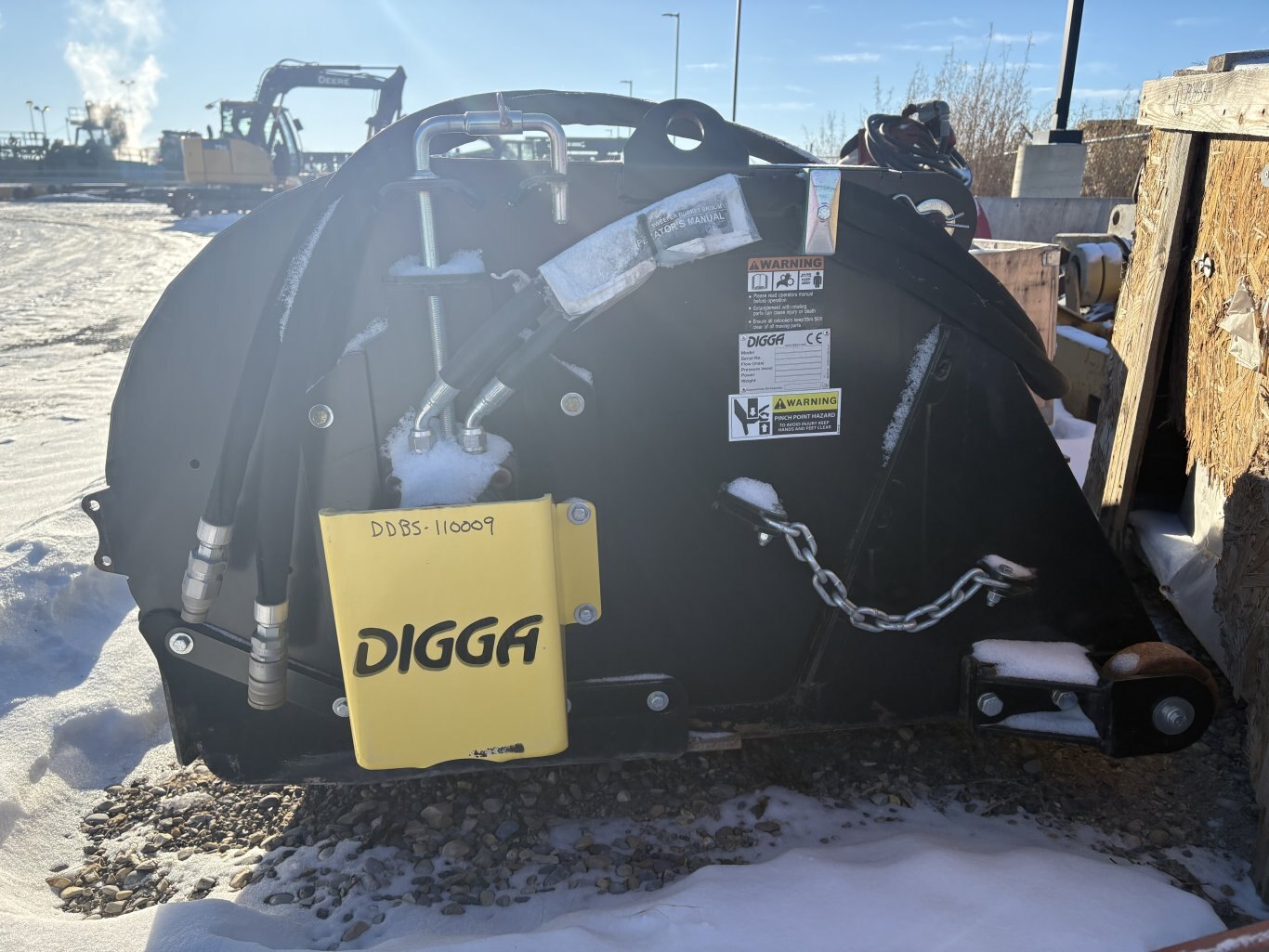 Digga Skid Steer BR 002016 Broom Sweeper #9329 AS