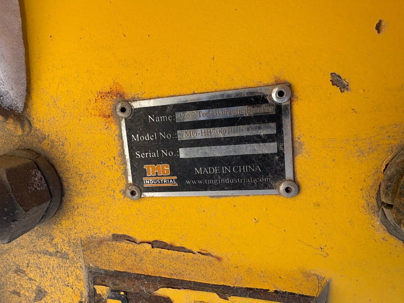 TMG HB70Q Hydraulic Breaker for Excavator #9331 AS