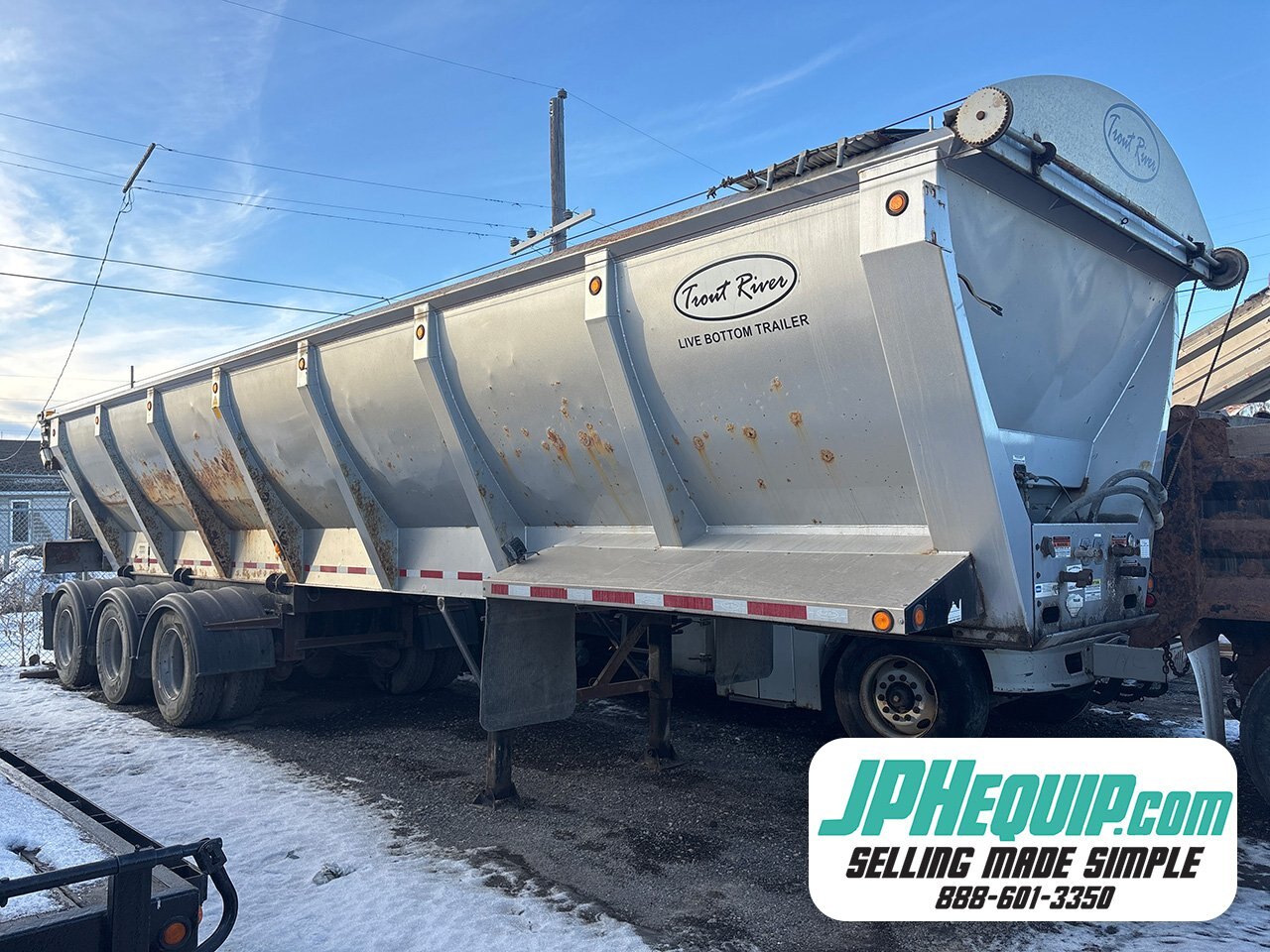 2014 Trout River 37' Tri Axle Live Bottom Trailer #9340 AS