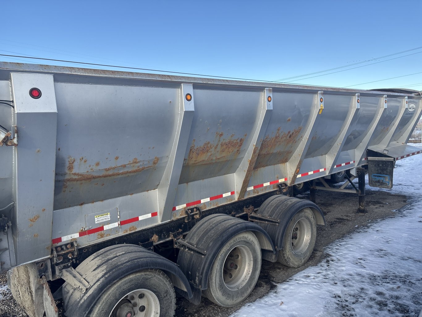 2014 Trout River 37' Tri Axle Live Bottom Trailer #9340 AS