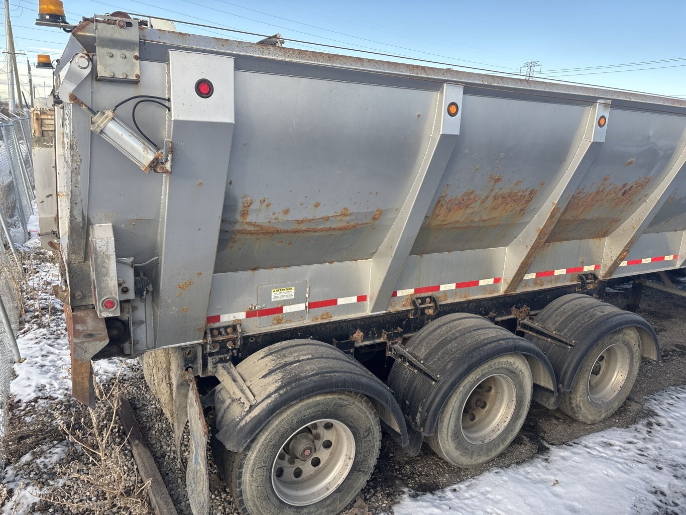 2014 Trout River 37' Tri Axle Live Bottom Trailer #9340 AS