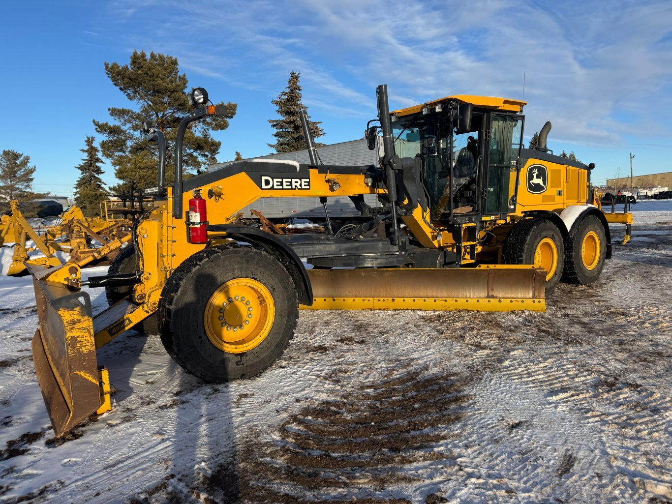 2021 Deere 872GP Motor Grader with wing #9347 JP