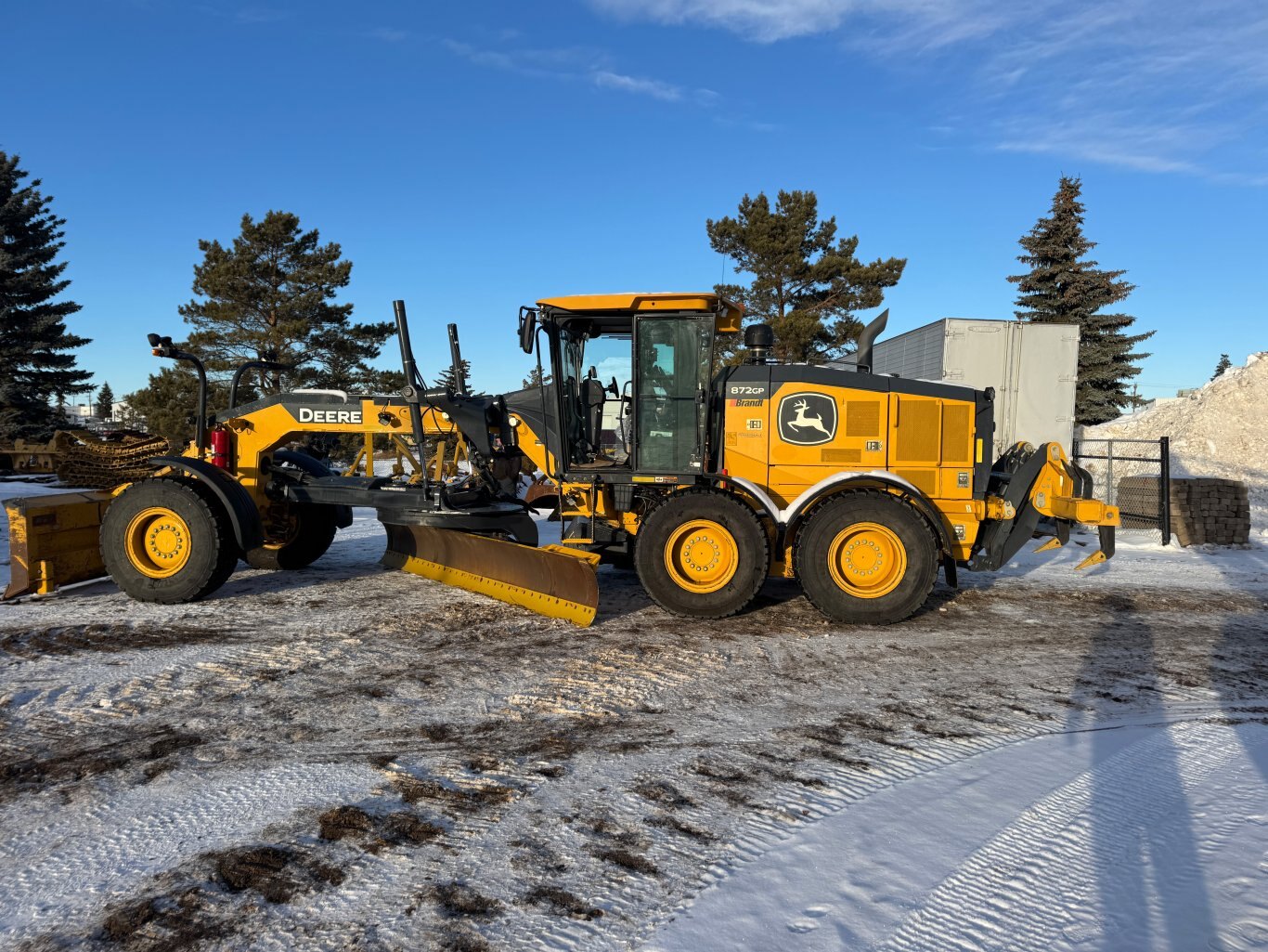 2021 Deere 872GP Motor Grader with wing #9347 JP