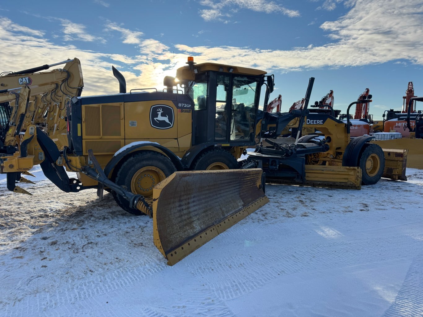 2021 Deere 872GP Motor Grader with wing #9347 JP