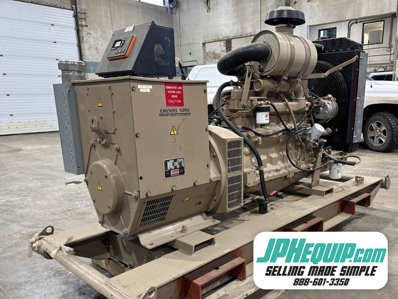 1996 Stamford UC I274D1 105Kw Stationary Diesel Generator ONLY 58 Hrs #9355 JA