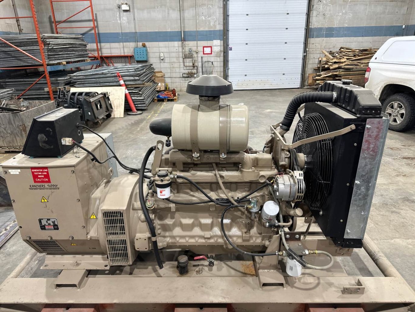 1996 Stamford UC I274D1 105Kw Stationary Diesel Generator ONLY 58 Hrs #9355 JA