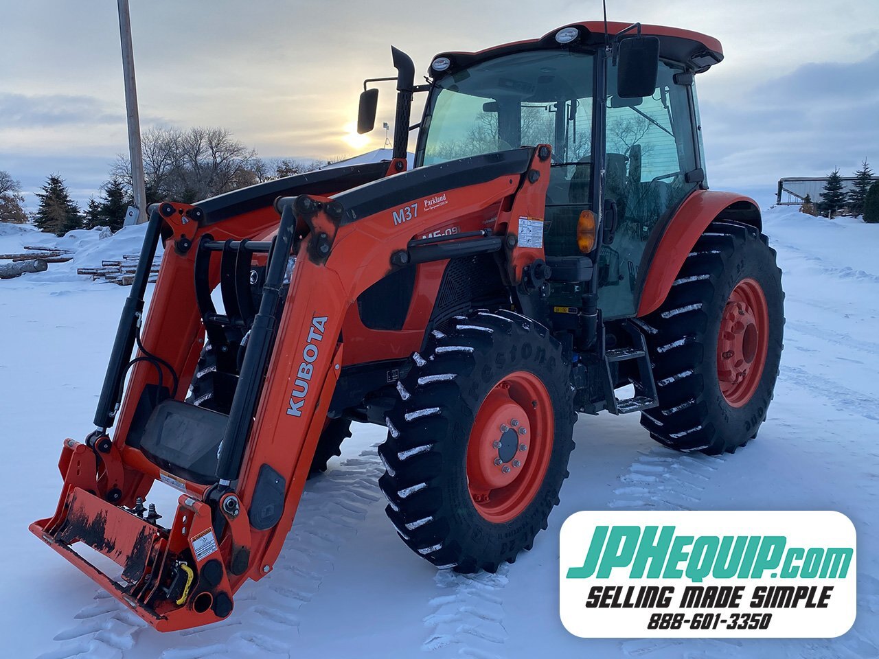 2019 Kubota M5-091D Tractor 4WD w/ M37 Loader & Bucket #9359 BP