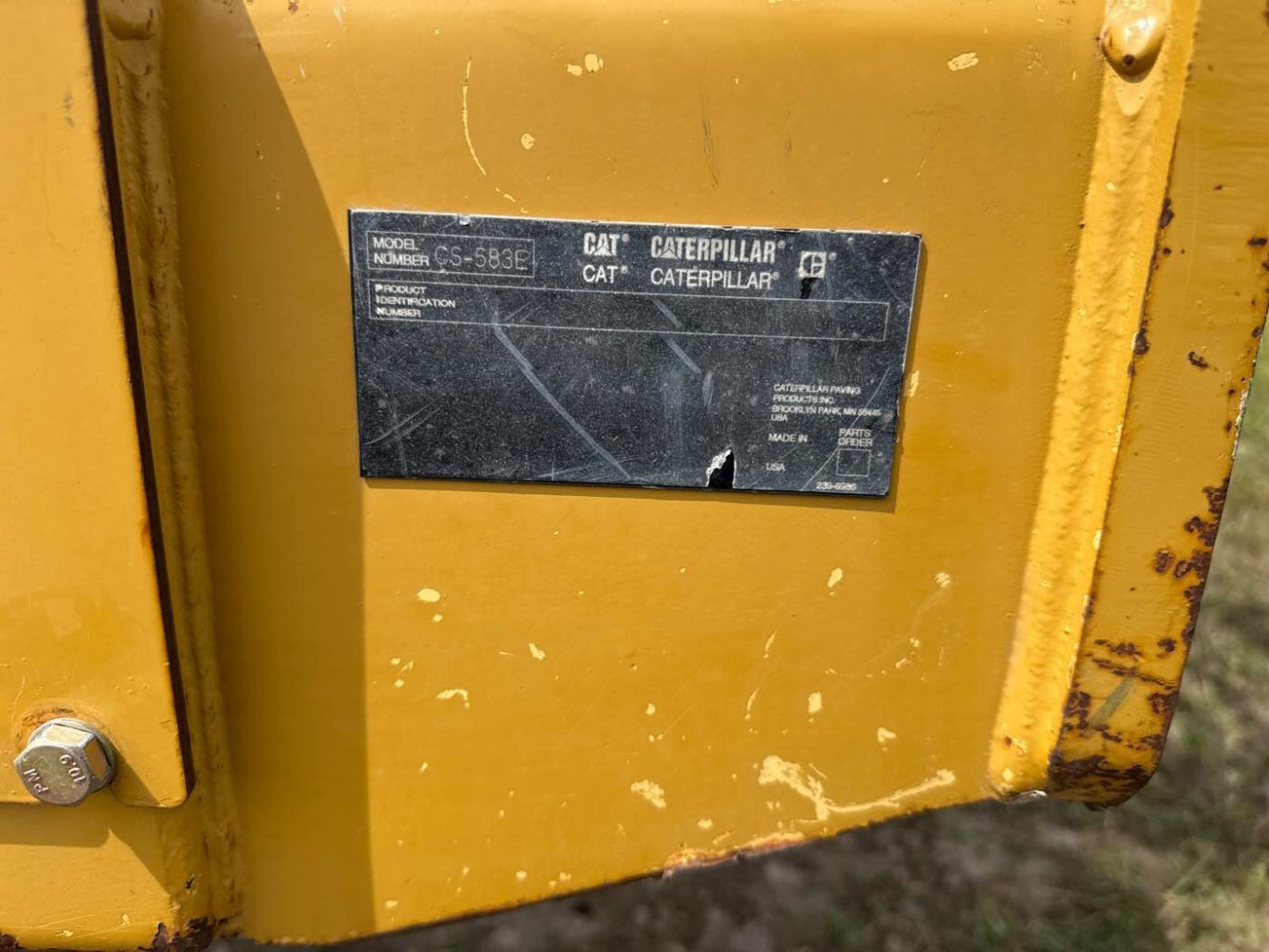 2006 CAT CS583E Smooth Drum Compactor #9400 JP