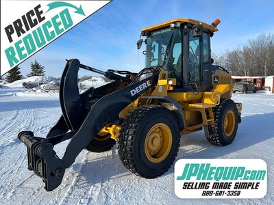 2021 Deere 444P Wheel Loader with 8ft Bucket, 3rd Valve & Quick Coupler #9430 BP