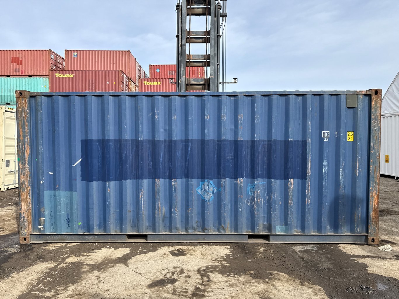 Custom Sea Can Cold Storage Tool Crib w/ Man Door, Power, and Lighting #9498 JA