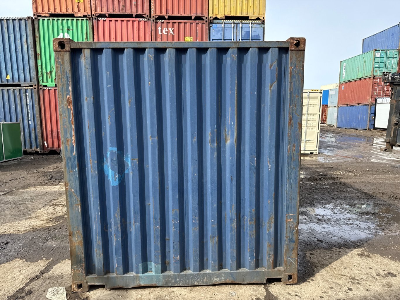 Custom Sea Can Cold Storage Tool Crib w/ Man Door, Power, and Lighting #9498 JA