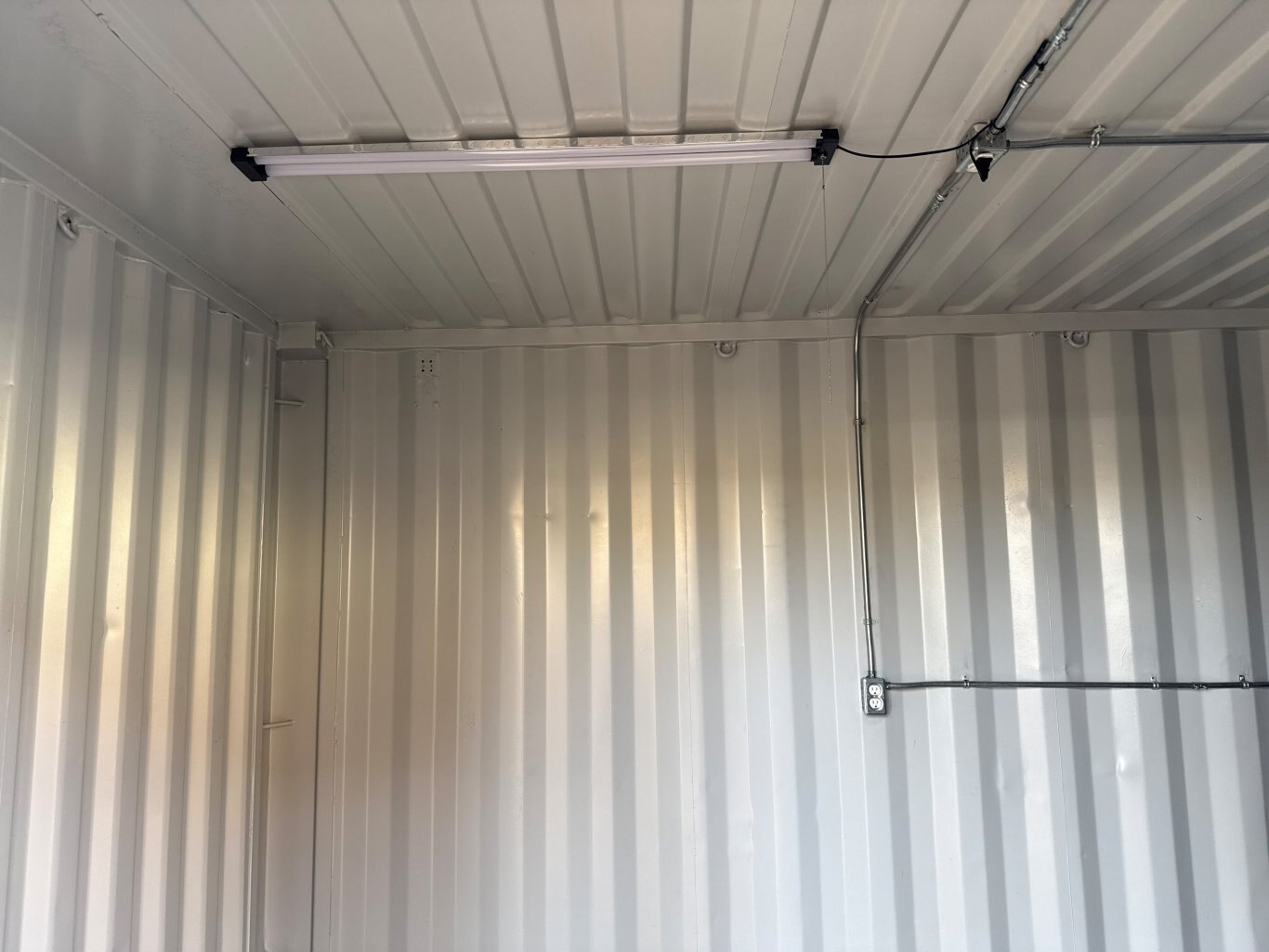 Custom Sea Can Cold Storage Tool Crib w/ Man Door, Power, and Lighting #9498 JA