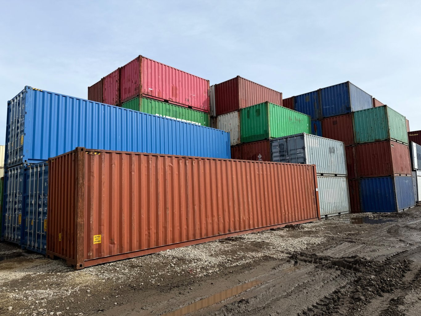 Custom Sea Can Cold Storage Tool Crib w/ Man Door, Power, and Lighting #9498 JA