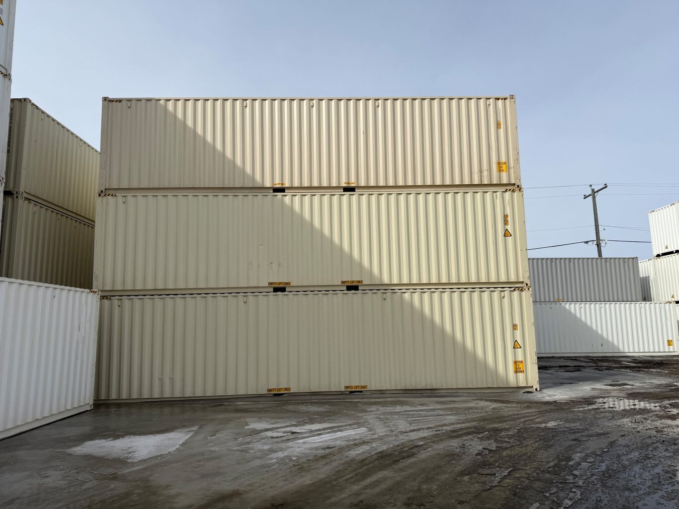 Custom Sea Can Cold Storage Tool Crib w/ Man Door, Power, and Lighting #9498 JA