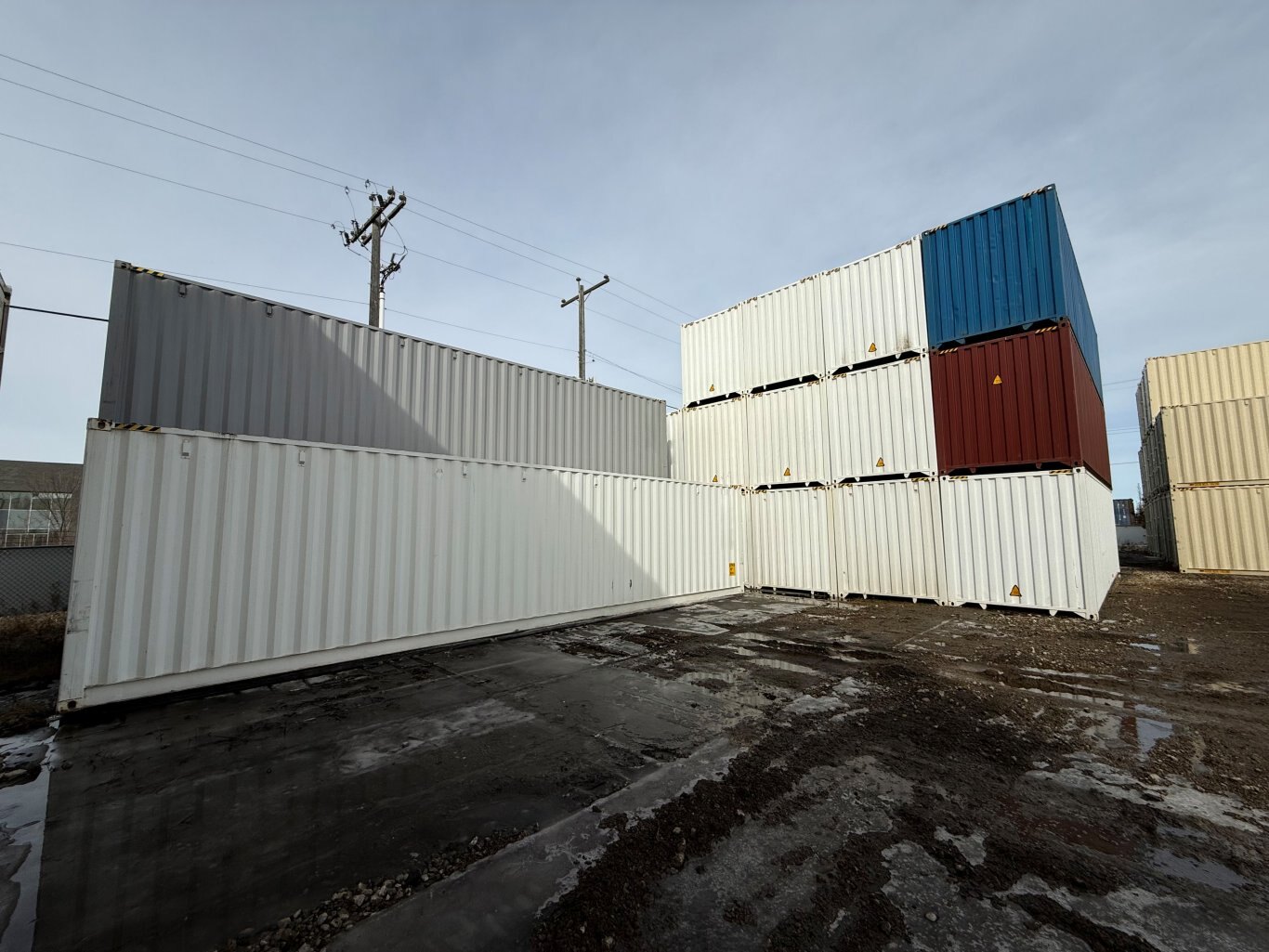 Custom Sea Can Cold Storage Tool Crib w/ Man Door, Power, and Lighting #9498 JA