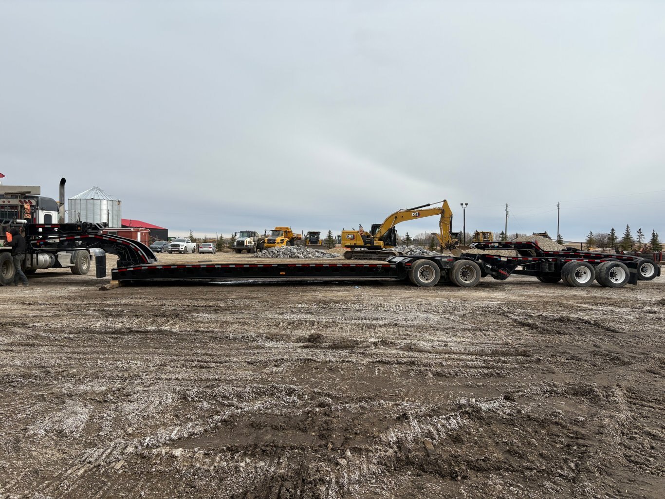 2002 Aspen Heavy Haul Double Drop RG60 Trailer Lowbed Jeep and Booster #9502 AS