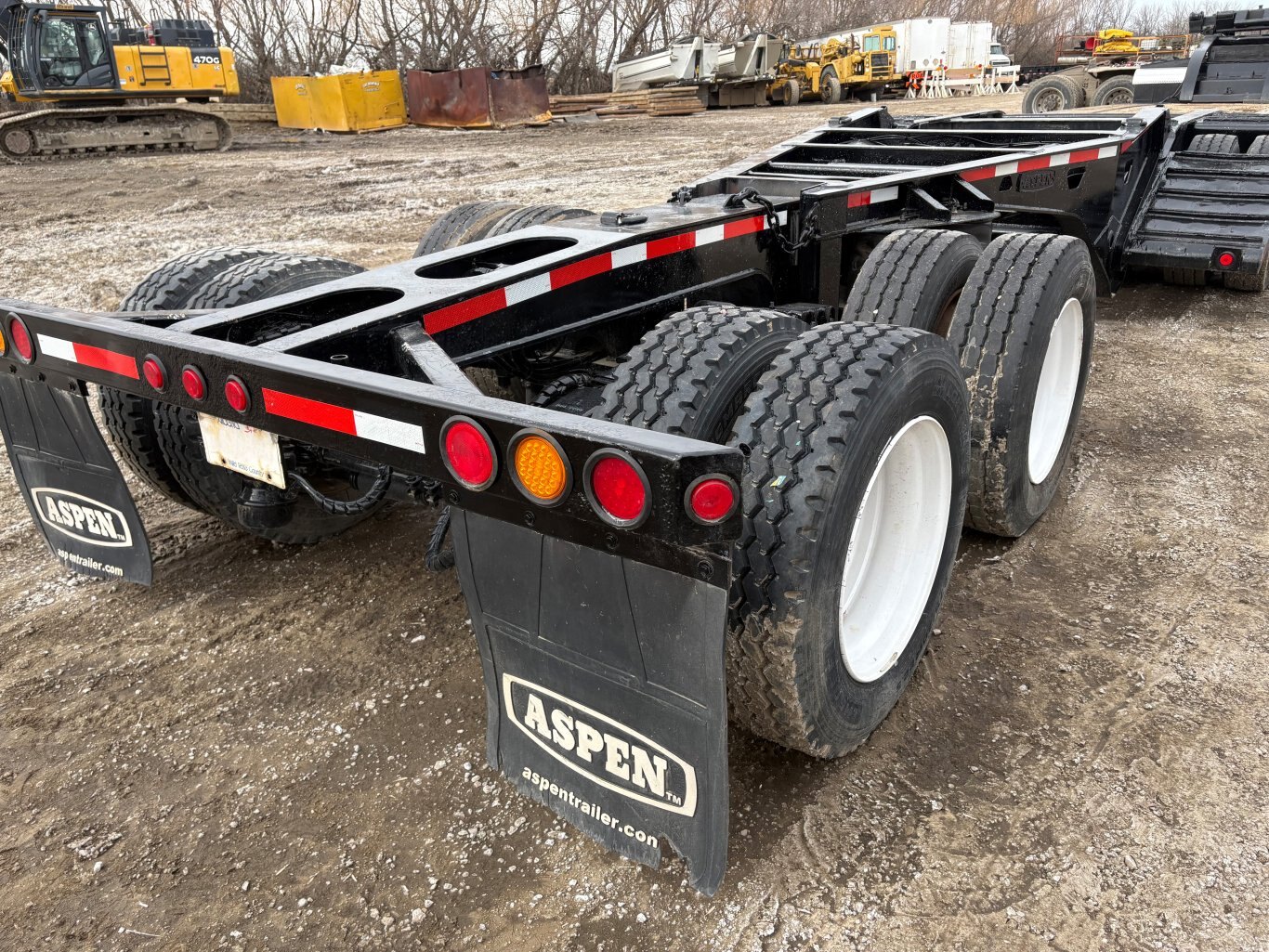 2002 Aspen Heavy Haul Double Drop RG60 Trailer Lowbed Jeep and Booster #9502 AS