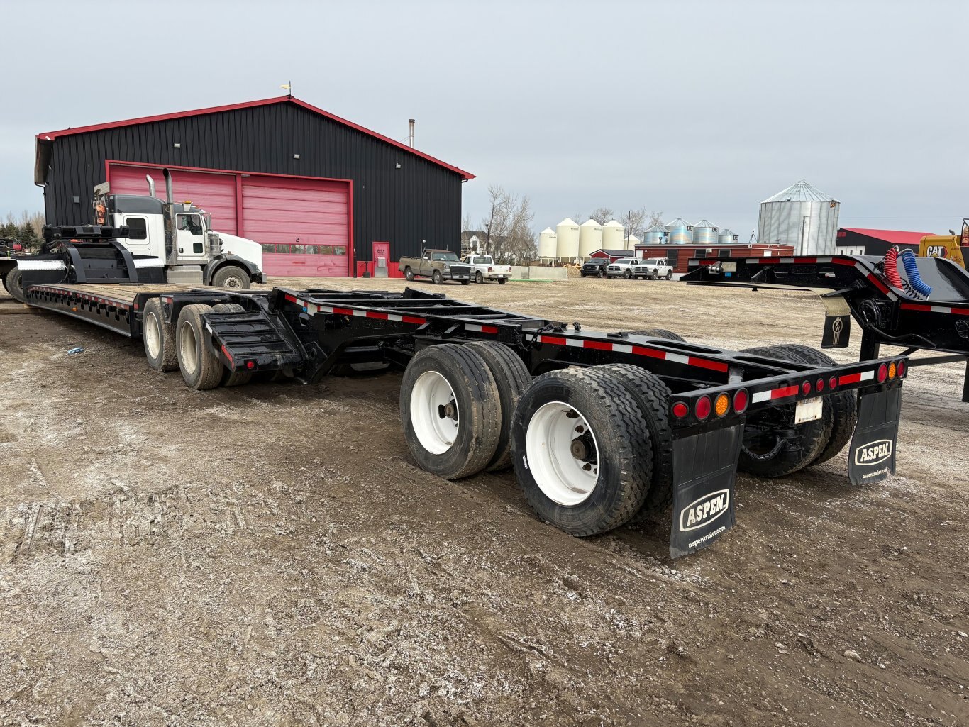 2002 Aspen Heavy Haul Double Drop RG60 Trailer Lowbed Jeep and Booster #9502 AS