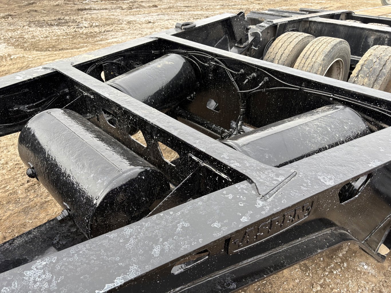 2002 Aspen Heavy Haul Double Drop RG60 Trailer Lowbed Jeep and Booster #9502 AS