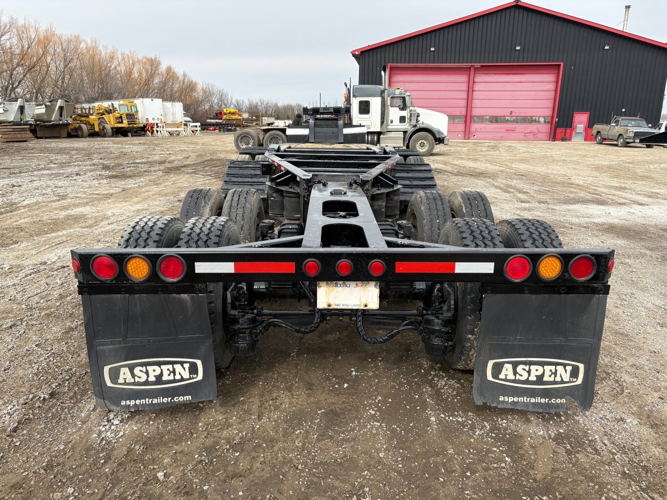 2002 Aspen Heavy Haul Double Drop RG60 Trailer Lowbed Jeep and Booster #9502 AS