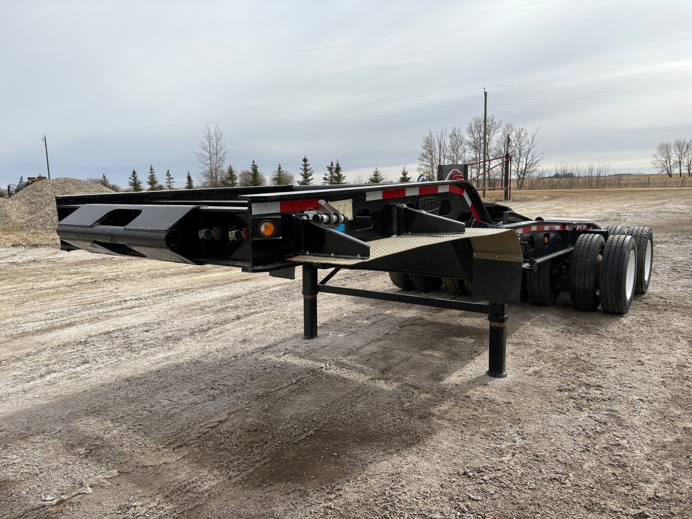 2002 Aspen Heavy Haul Double Drop RG60 Trailer Lowbed Jeep and Booster #9502 AS