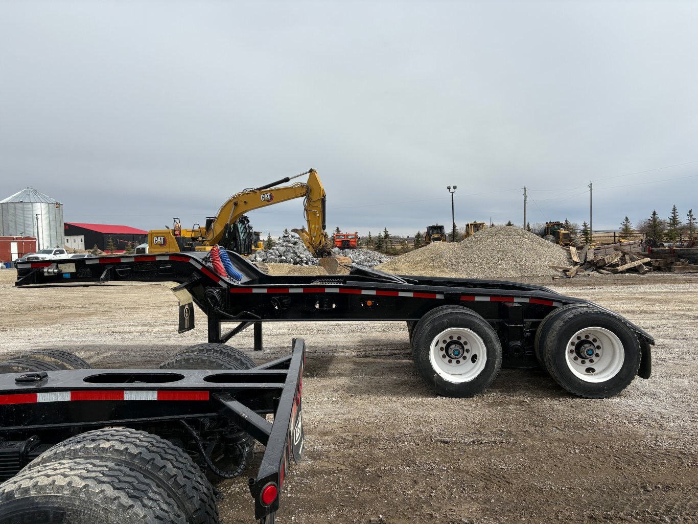 2002 Aspen Heavy Haul Double Drop RG60 Trailer Lowbed Jeep and Booster #9502 AS