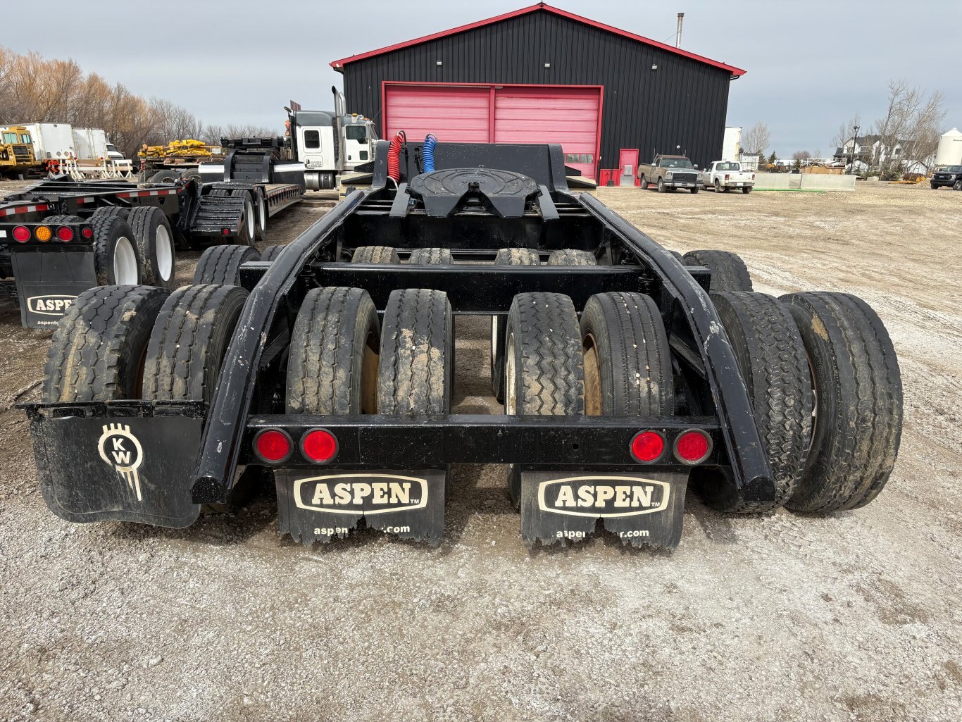 2002 Aspen Heavy Haul Double Drop RG60 Trailer Lowbed Jeep and Booster #9502 AS