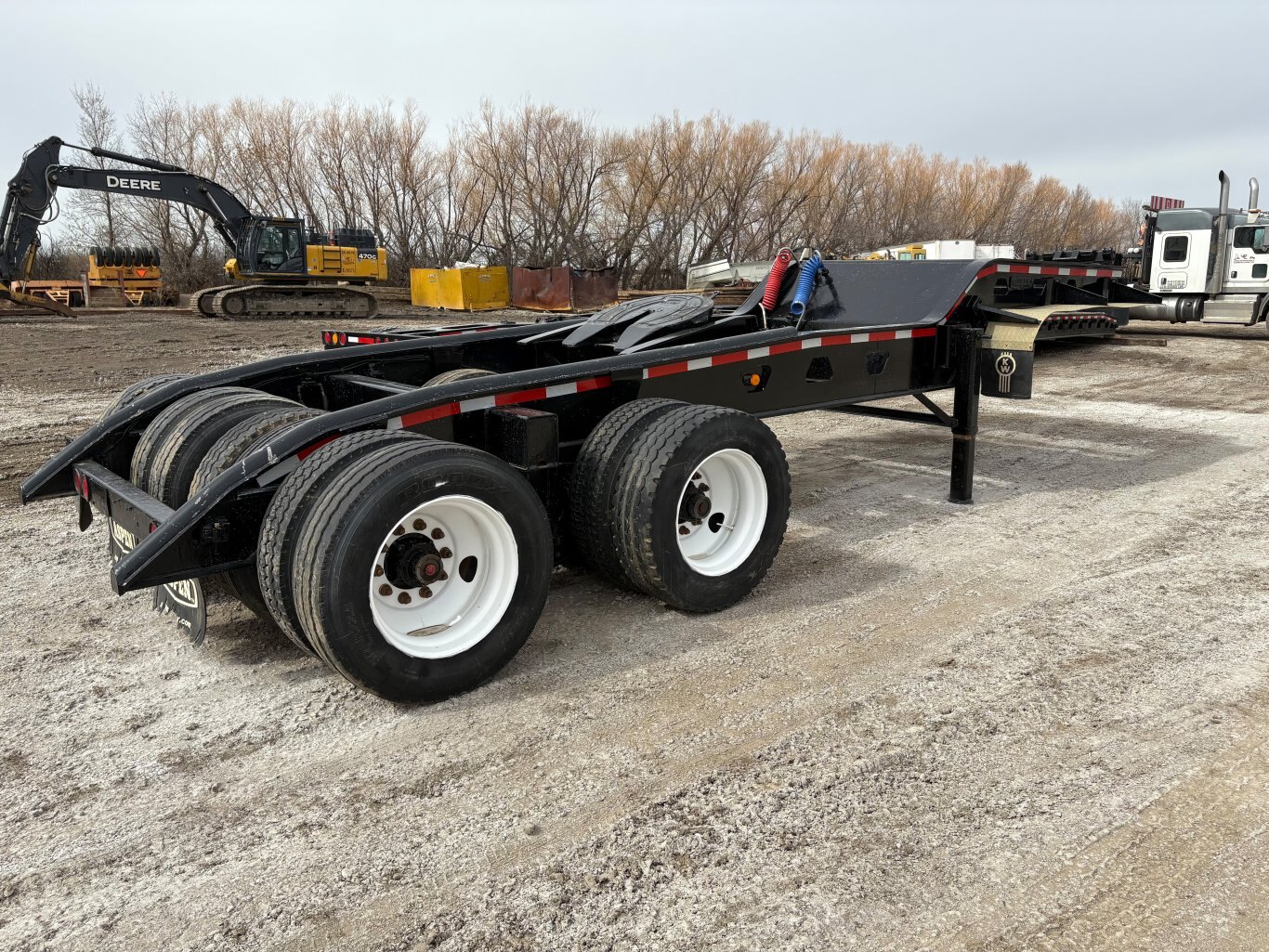 2002 Aspen Heavy Haul Double Drop RG60 Trailer Lowbed Jeep and Booster #9502 AS