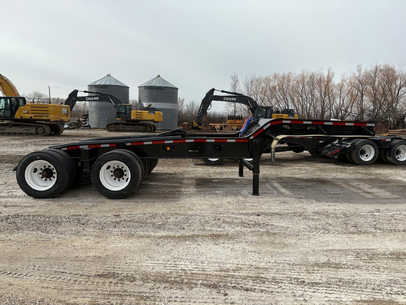 2002 Aspen Heavy Haul Double Drop RG60 Trailer Lowbed Jeep and Booster #9502 AS