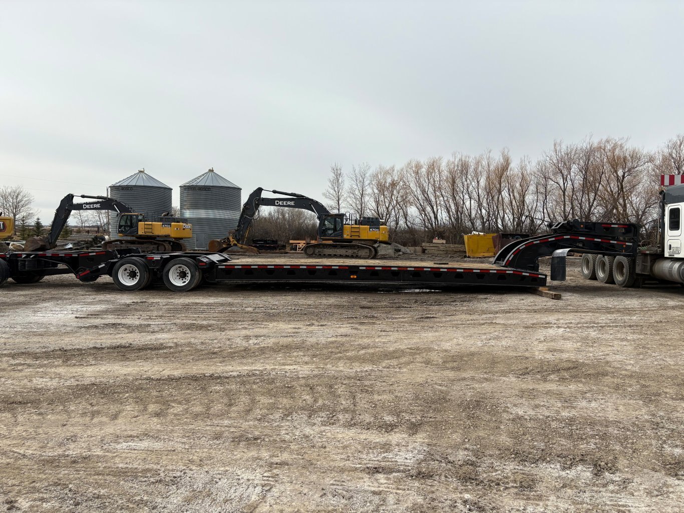 2002 Aspen Heavy Haul Double Drop RG60 Trailer Lowbed Jeep and Booster #9502 AS