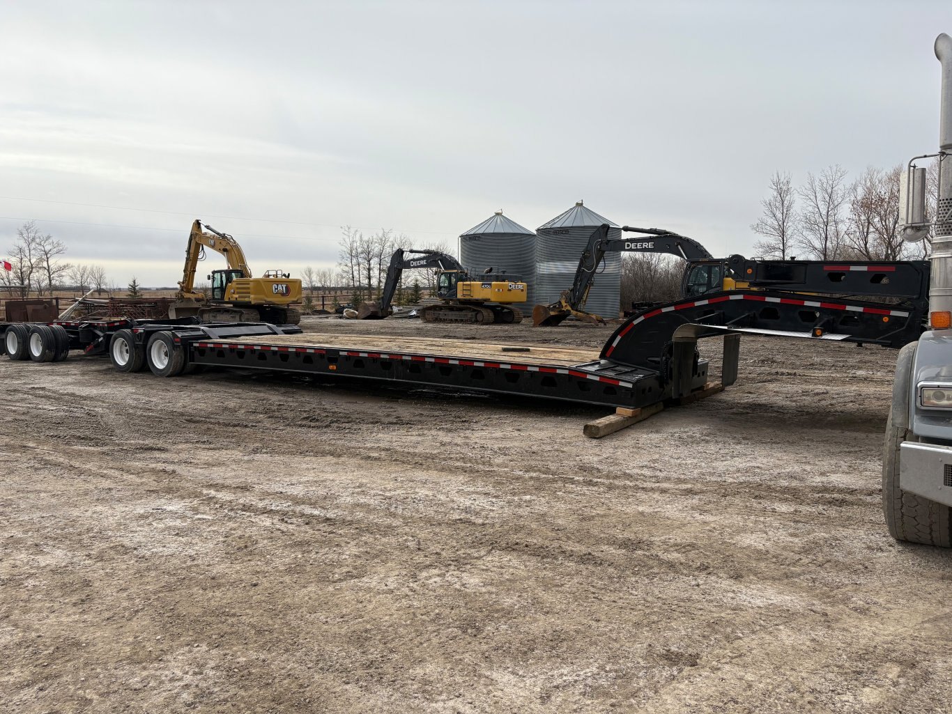 2002 Aspen Heavy Haul Double Drop RG60 Trailer Lowbed Jeep and Booster #9502 AS