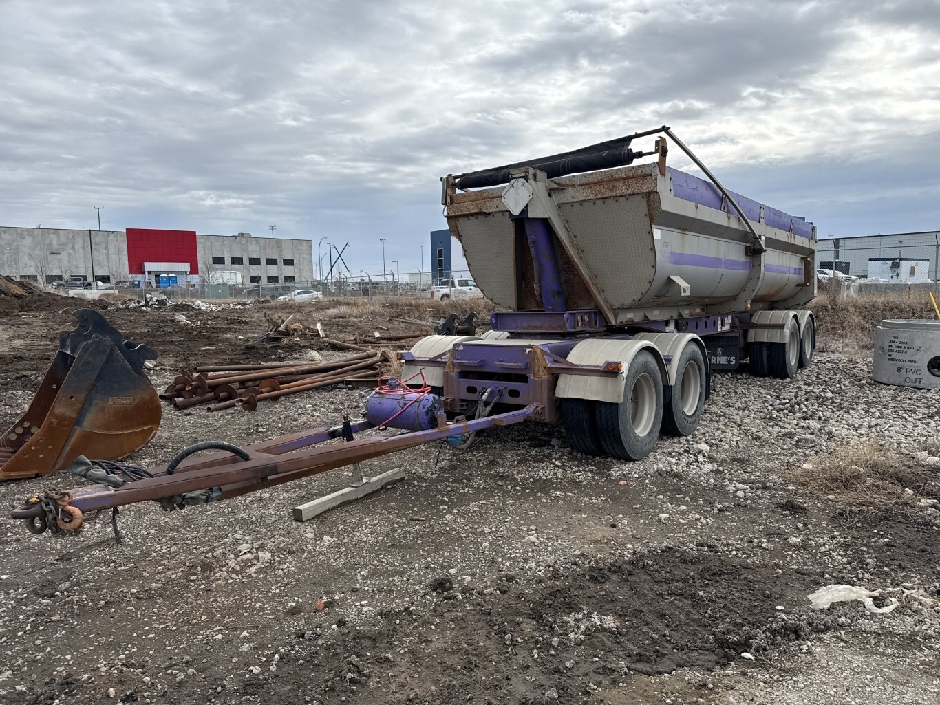 2007 Arnes 440 Quad Wagon End Dump Trailer #9529 JA