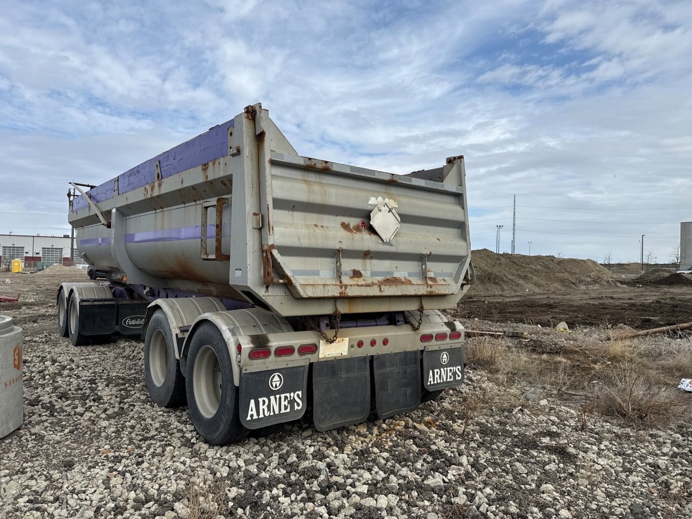 2007 Arnes 440 Quad Wagon End Dump Trailer #9529 JA