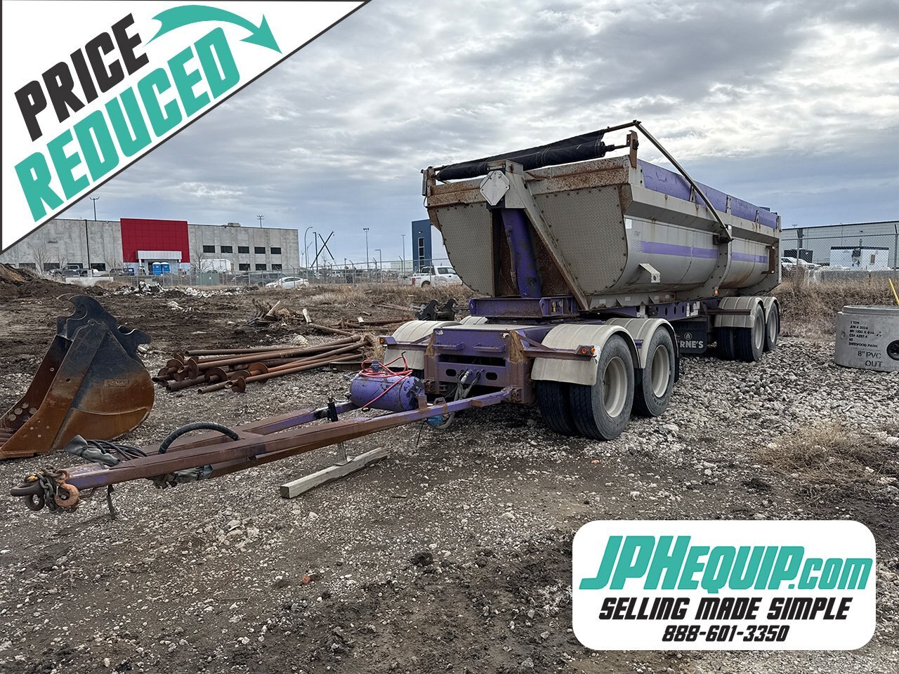 2007 Arnes 440 Quad Wagon End Dump Trailer #9529 JA