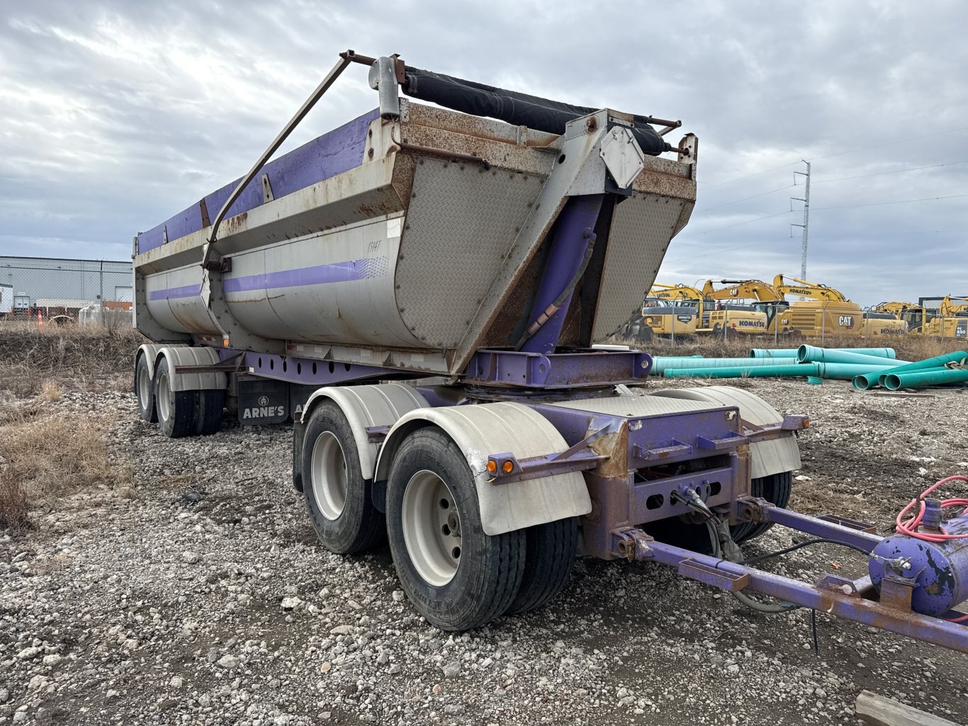 2007 Arnes 440 Quad Wagon End Dump Trailer #9529 JA