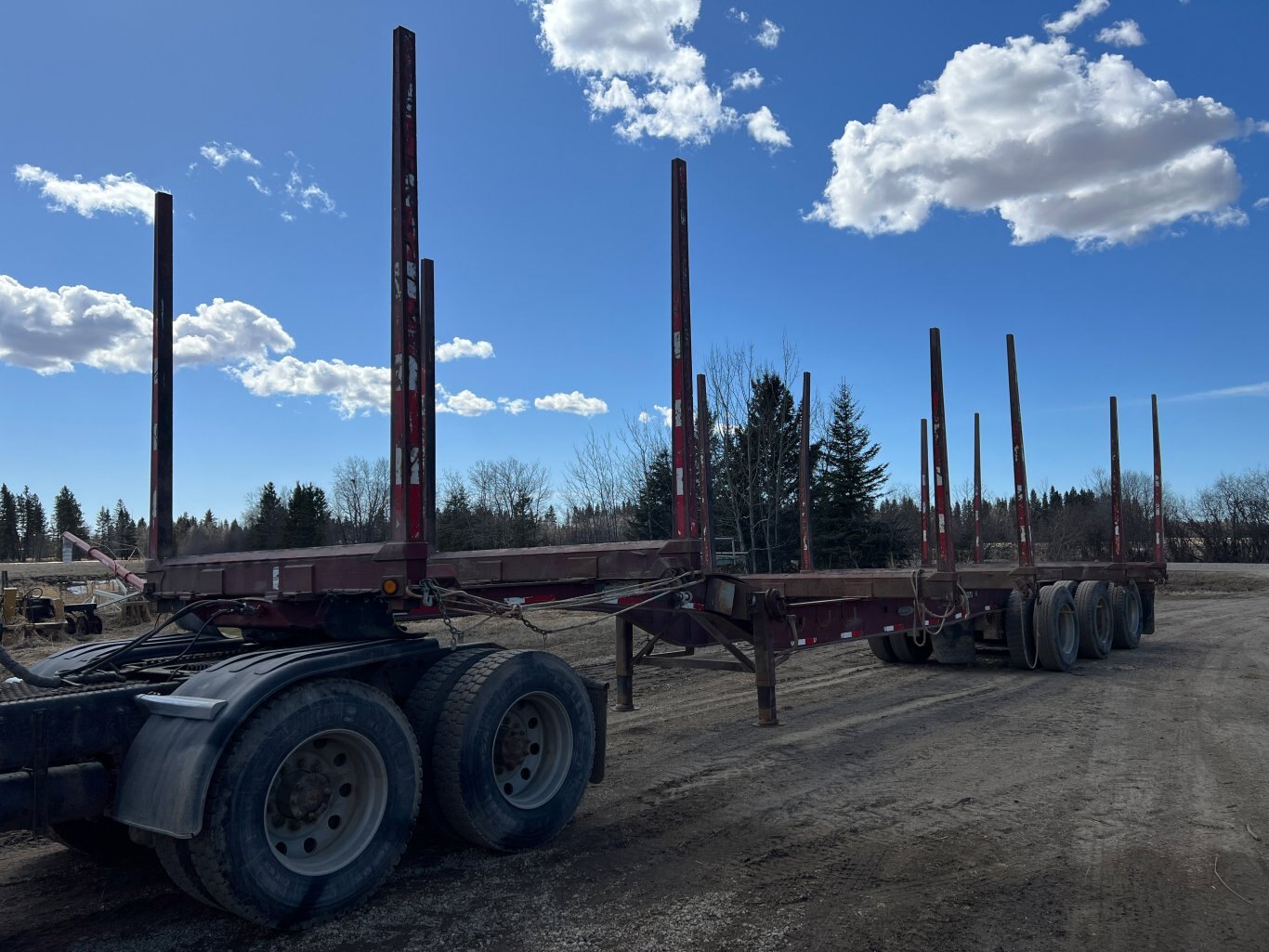 2000 Peerless Forestry Trailer 48ft Logging Trailer • Model: SW 48 54 3A #9576 BP