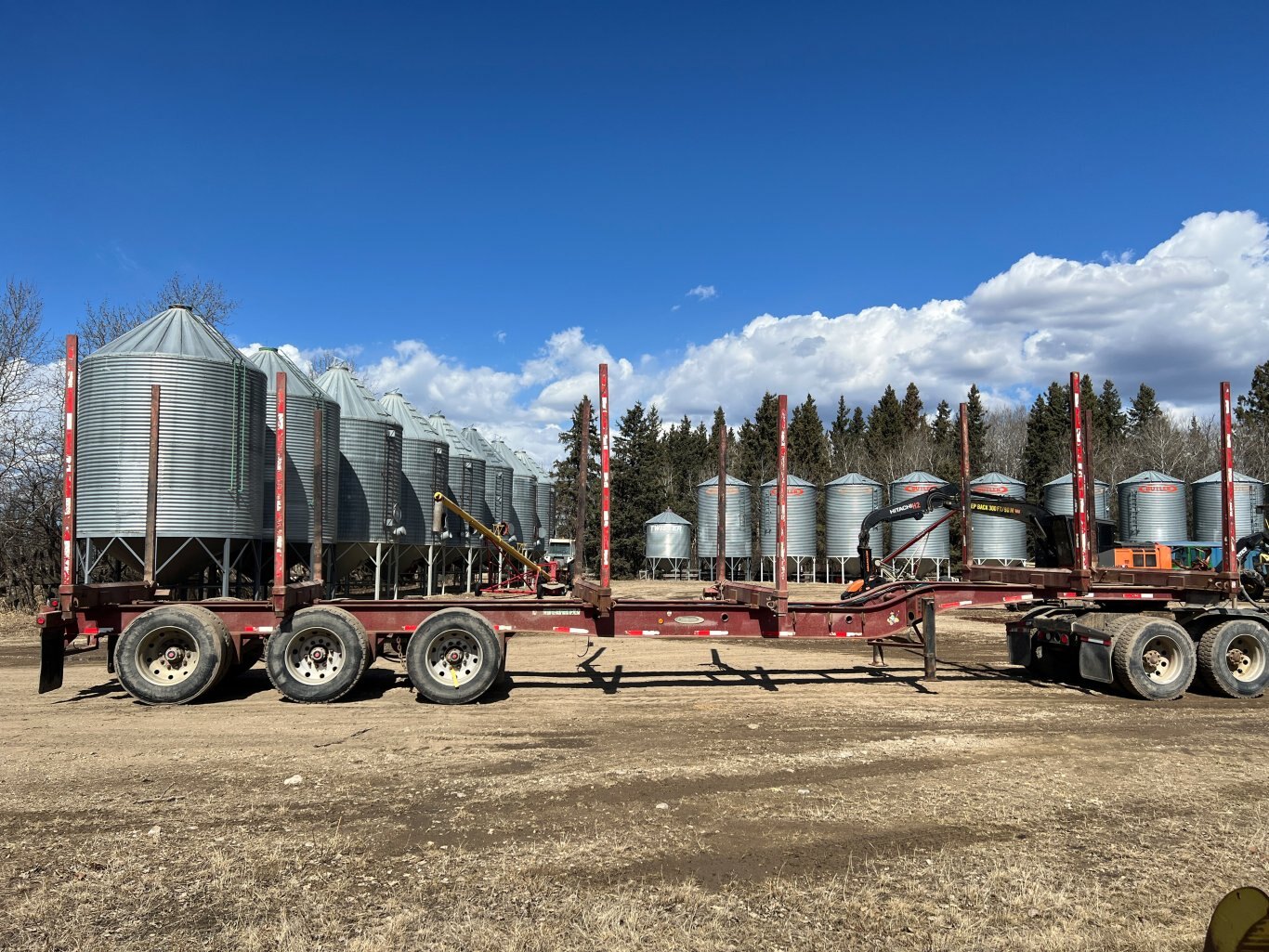 2000 Peerless Forestry Trailer 48ft Logging Trailer • Model: SW 48 54 3A #9576 BP