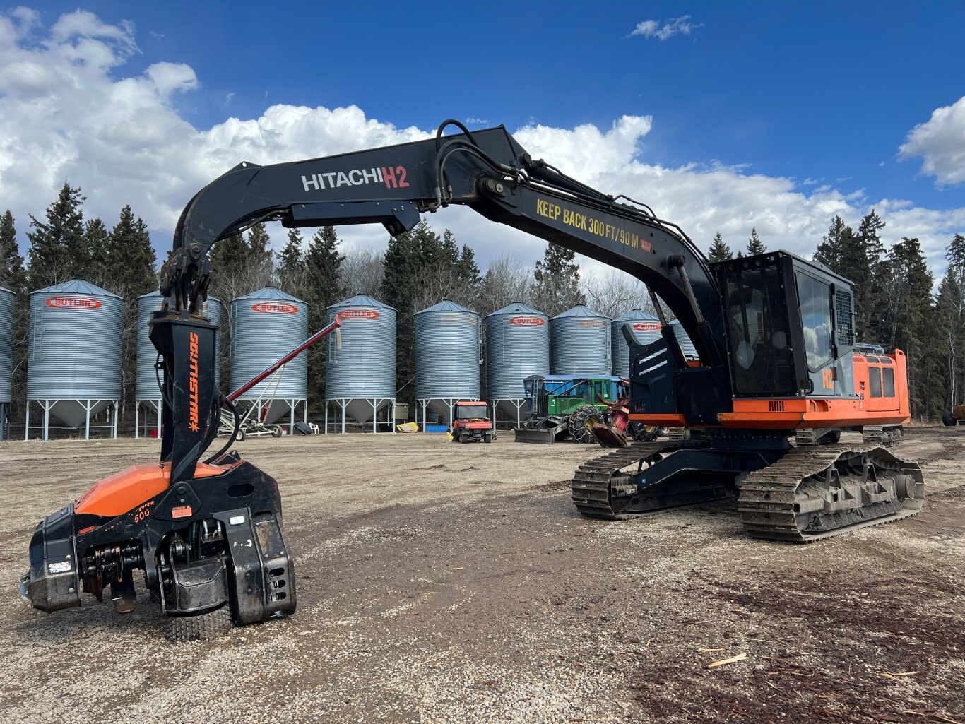 2013 Hitachi ZX210F 3 H2 Processor with Southstar QS500 Harvester #9580 BP