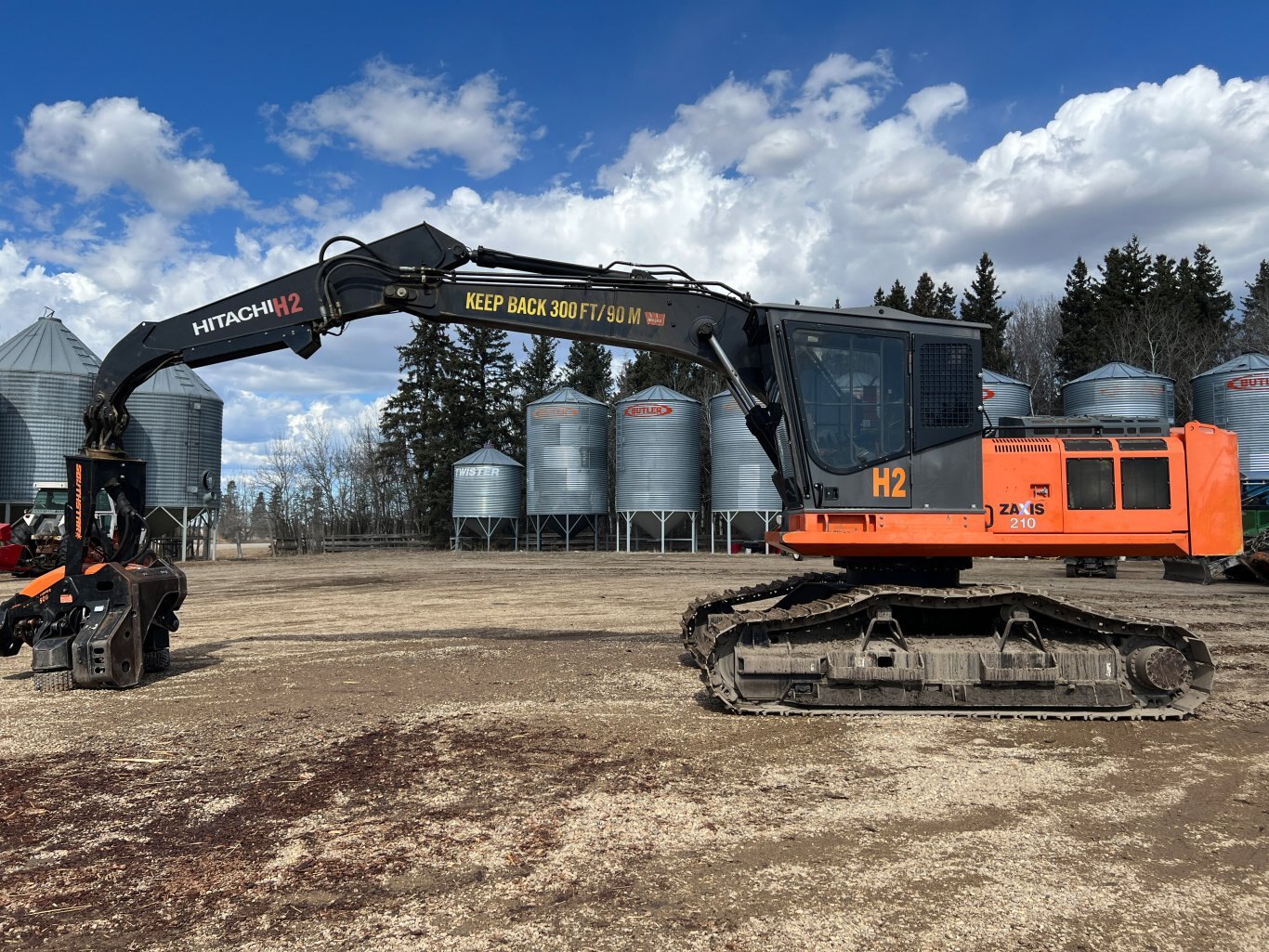 2013 Hitachi ZX210F 3 H2 Processor with Southstar QS500 Harvester #9580 BP