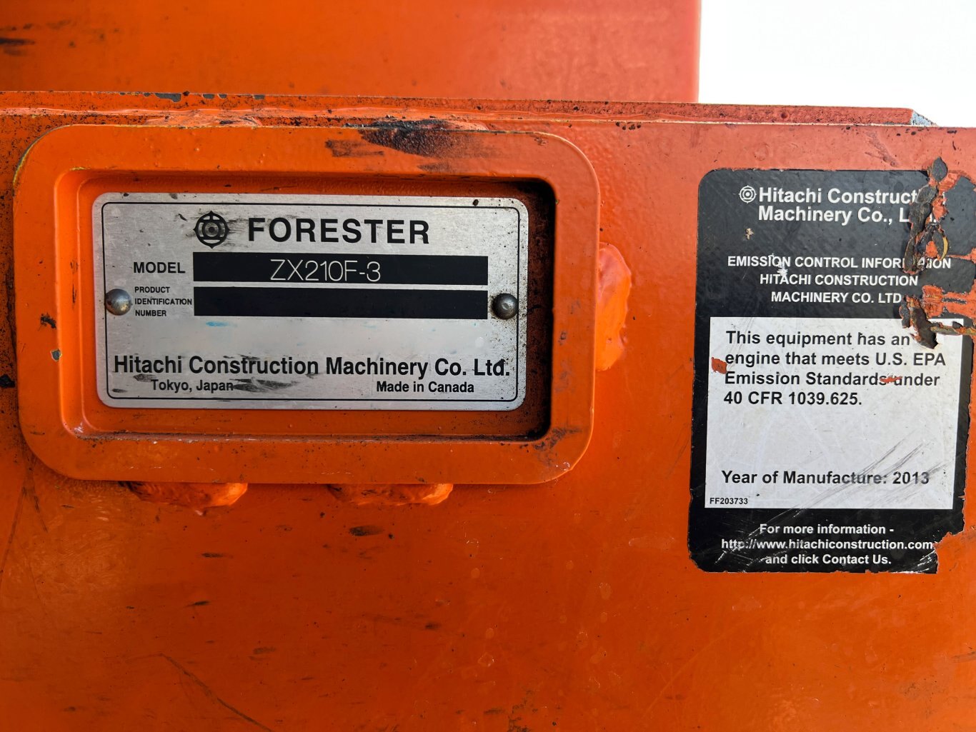 2013 Hitachi ZX210F 3 H2 Processor with Southstar QS500 Harvester #9580 BP