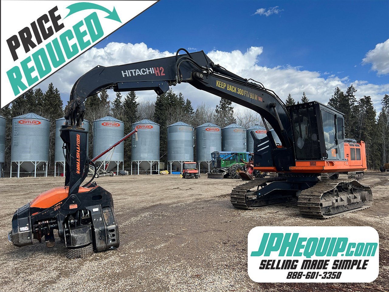 2013 Hitachi ZX210F 3 H2 Processor with Southstar QS500 Harvester #9580 BP