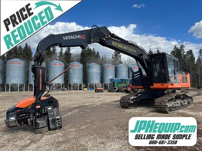 2013 Hitachi ZX210F-3 H2 Processor with Southstar QS500 Harvester #9580 BP