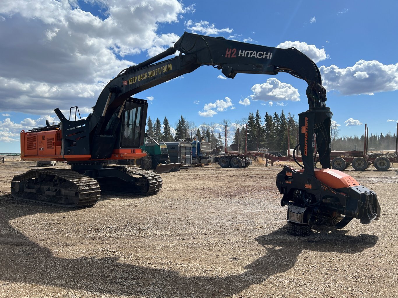 2013 Hitachi ZX210F 3 H2 Processor with Southstar QS500 Harvester #9580 BP