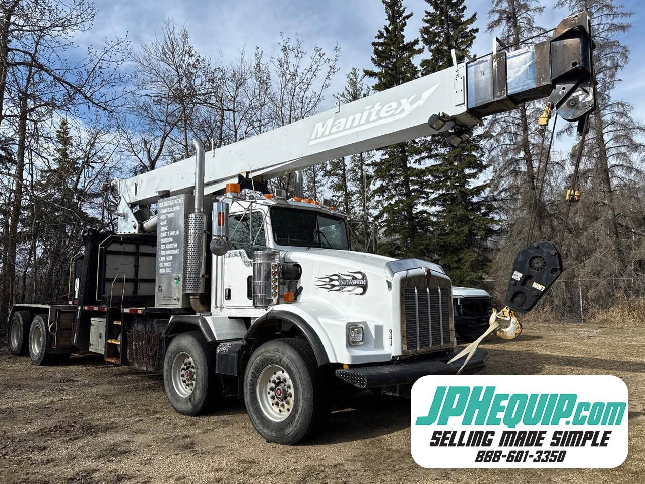 2007 Kenworth T800B paired with Manitex 3071 Picker Crane #9597 JA