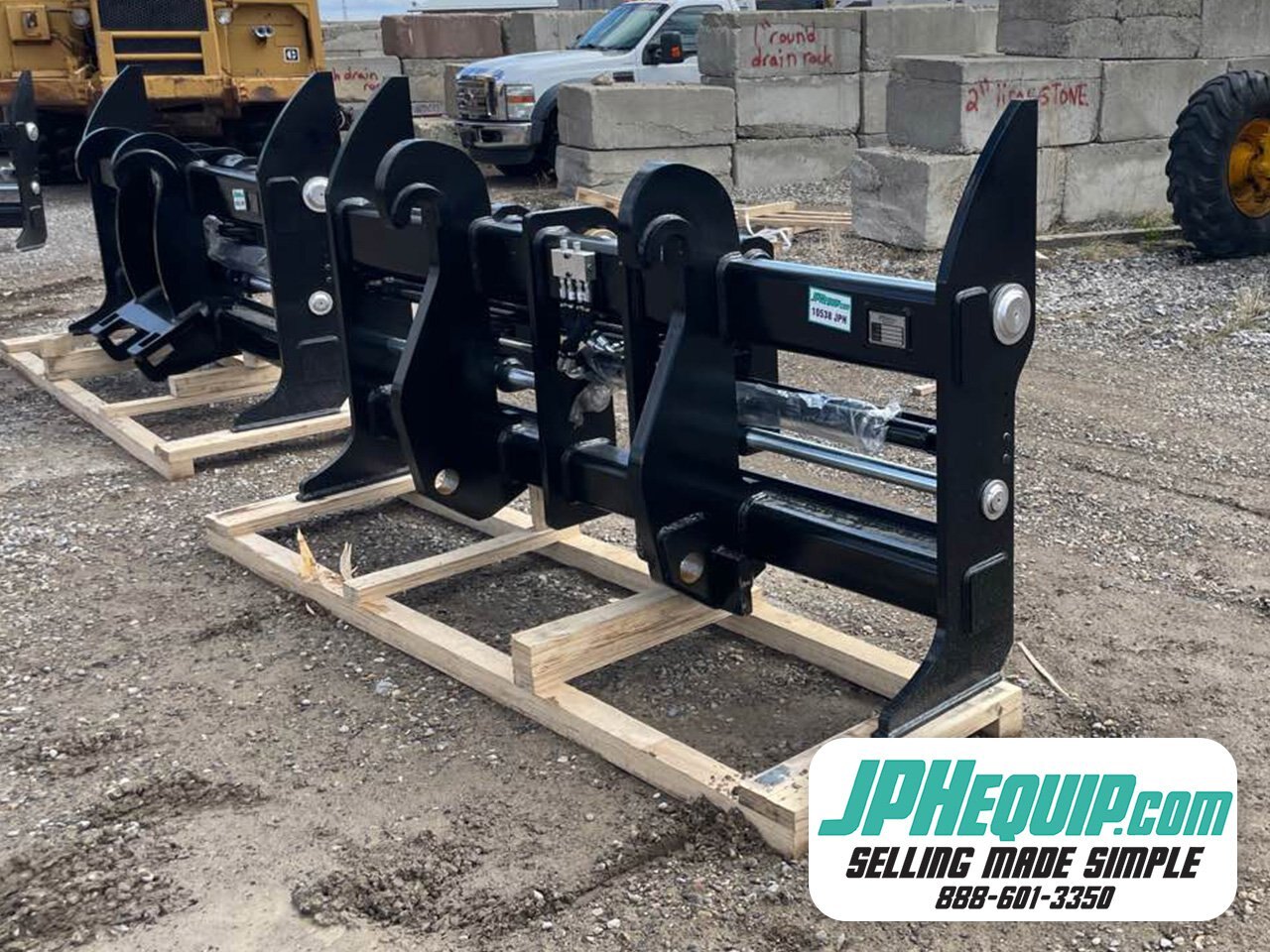 Wheel Loader Pallet Fork Carriage Hydraulic or Manual ISO 150 220 Series #WISO2PF102 JPH